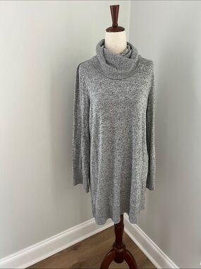 Z Supply | Heather Grey Cowl Neck Sweater Dress #ZD214528S Size S